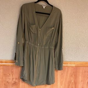 Guess 3/4 sleeve zipper dress